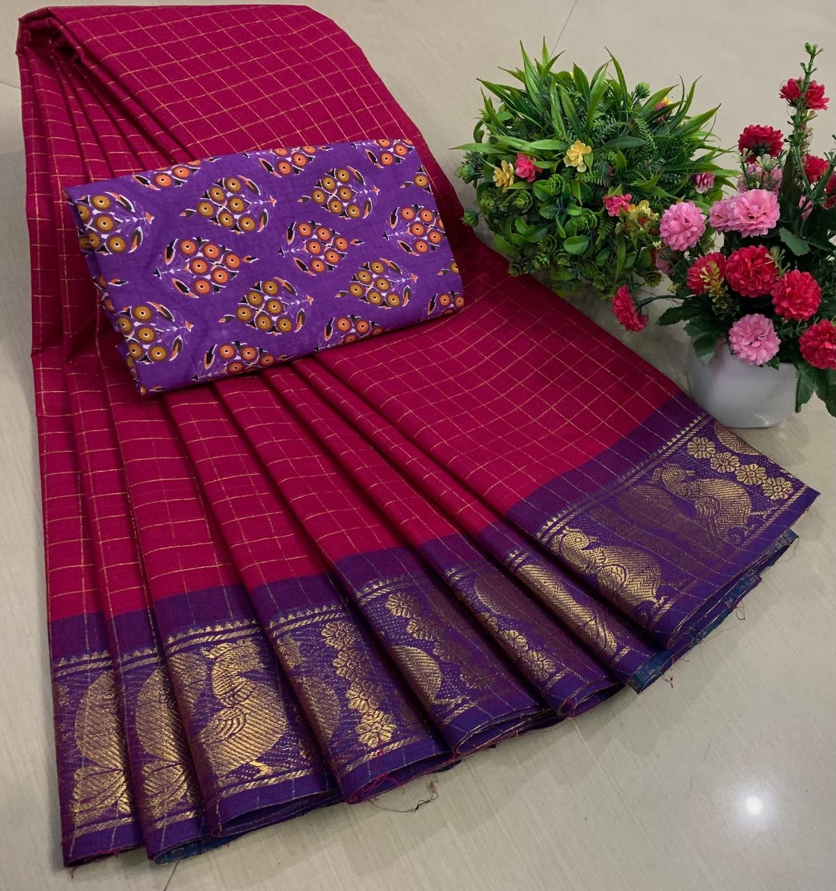 Chettinad Cotton sarees